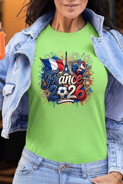 Cdm26 France - Tshirt Femme - FC-FUSHIA