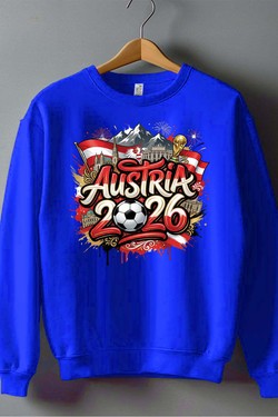 Cdm26 Austria - Sweat Col Rond Homme-BLEU ROI