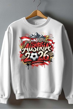 Cdm26 Austria - Sweat Col Rond Homme-BLEU ROI