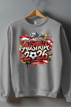 Cdm26 Austria - Sweat Col Rond Homme-BLEU ROI