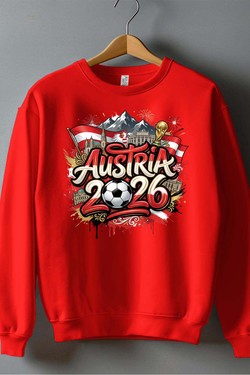 Cdm26 Austria - Sweat Col Rond Homme-BLEU ROI
