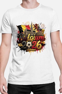 Cdm26 Belgium - Tshirt Homme-GRIS
