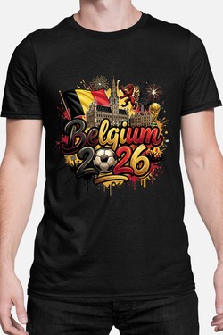 Cdm26 Belgium - Tshirt Homme-GRIS