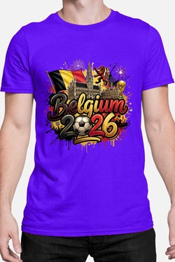 Cdm26 Belgium - Tshirt Homme-GRIS