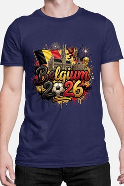 Cdm26 Belgium - Tshirt Homme-GRIS