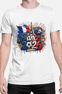 Cdm26 France - Tshirt Homme-NOIR
