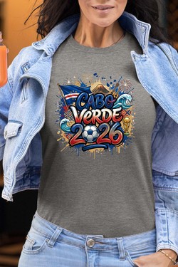 Cdm26 Cabo Verde - Tshirt Femme-BLEU ROI