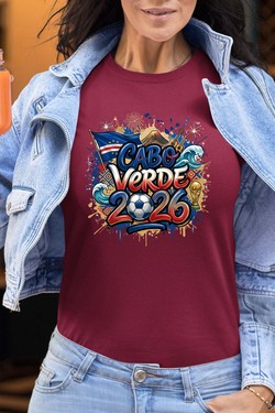 Cdm26 Cabo Verde - Tshirt Femme-BLEU ROI