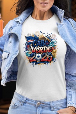 Cdm26 Cabo Verde - Tshirt Femme-BLEU ROI