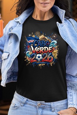 Cdm26 Cabo Verde - Tshirt Femme-BLEU ROI