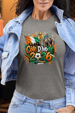 Cdm26 Cote d_ivoire - Tshirt Femme-ROUGE