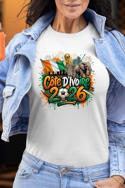 Cdm26 Cote d_ivoire - Tshirt Femme-ROUGE