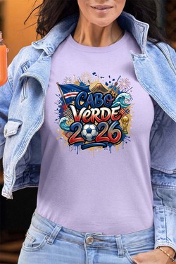 Cdm26 Cabo Verde - Tshirt Femme - FC-VERT CLAIR
