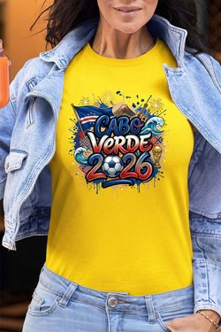 Cdm26 Cabo Verde - Tshirt Femme - FC-VERT CLAIR