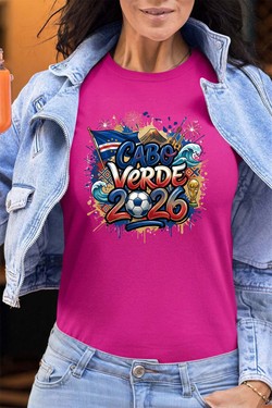 Cdm26 Cabo Verde - Tshirt Femme - FC-VERT CLAIR