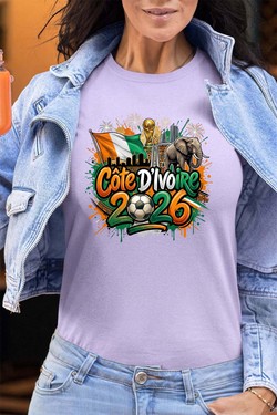 Cdm26 Cote d_ivoire - Tshirt Femme - FC-VERT D EAU