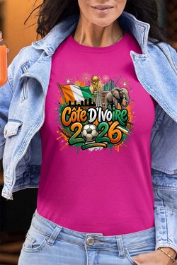 Cdm26 Cote d_ivoire - Tshirt Femme - FC-VERT D EAU