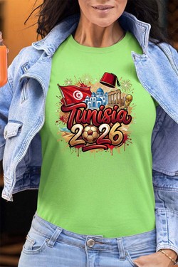 Cdm26 Tunisia - Tshirt Femme - FC-JAUNE