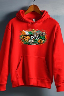 Cdm26 Cote d_ivoire - Sweat capuche Homme-BLEU ROI