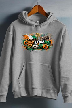 Cdm26 Cote d_ivoire - Sweat capuche Homme-BLEU ROI
