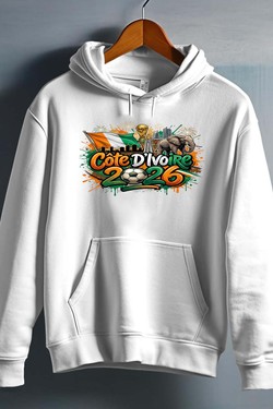 Cdm26 Cote d_ivoire - Sweat capuche Homme-BLEU ROI