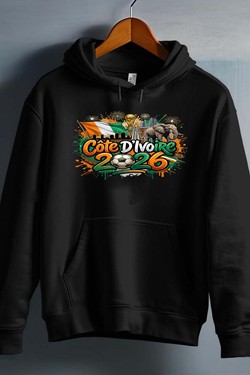 Cdm26 Cote d_ivoire - Sweat capuche Homme-BLEU ROI