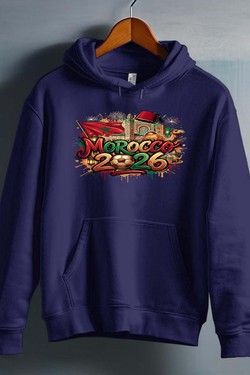 Cdm26 Morocco - Sweat capuche Homme-NOIR