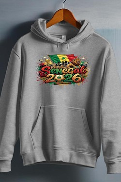 Cdm26 Senegal - Sweat capuche Homme-BLANC
