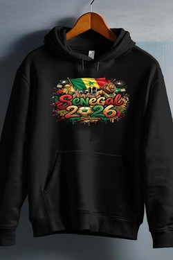 Cdm26 Senegal - Sweat capuche Homme-BLANC