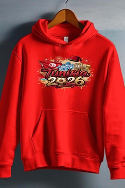 Cdm26 Tunisia - Sweat capuche Homme-BLEU ROI