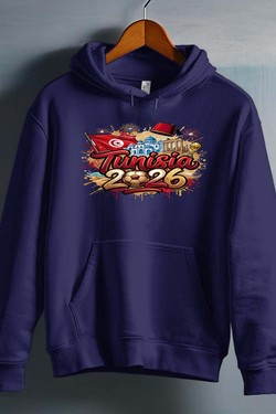 Cdm26 Tunisia - Sweat capuche Homme-BLEU ROI