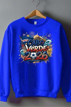 Cdm26 Cabo Verde - Sweat Col Rond Homme-BLEU ROI