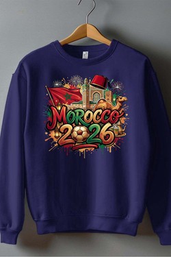 Cdm26 Morocco - Sweat Col Rond Homme-NOIR