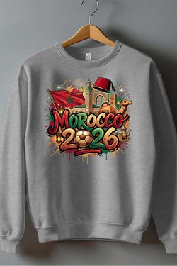 Cdm26 Morocco - Sweat Col Rond Homme-NOIR
