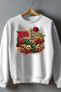 Cdm26 Morocco - Sweat Col Rond Homme-NOIR
