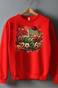 Cdm26 Morocco - Sweat Col Rond Homme-NOIR