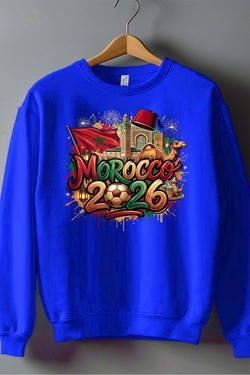Cdm26 Morocco - Sweat Col Rond Homme-NOIR