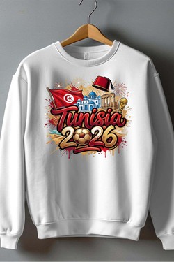 Cdm26 Tunisia - Sweat Col Rond Homme-NOIR