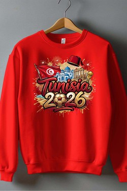 Cdm26 Tunisia - Sweat Col Rond Homme-NOIR