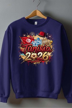 Cdm26 Tunisia - Sweat Col Rond Homme-NOIR