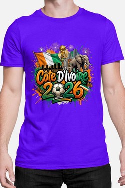 Cdm26 Cote d_ivoire - Tshirt Homme-BLEU ROI