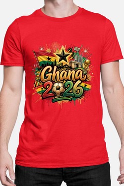 Cdm26 Ghana - Tshirt Homme-NOIR