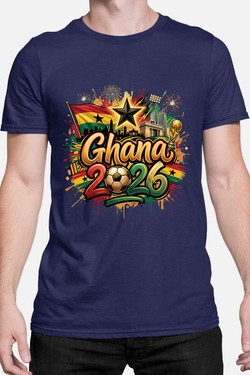 Cdm26 Ghana - Tshirt Homme-NOIR
