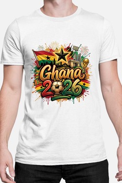 Cdm26 Ghana - Tshirt Homme-NOIR