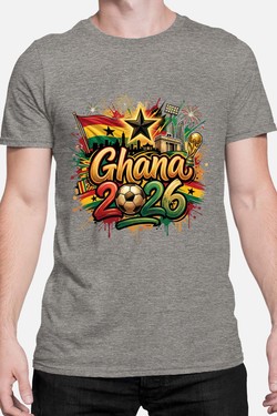Cdm26 Ghana - Tshirt Homme-NOIR