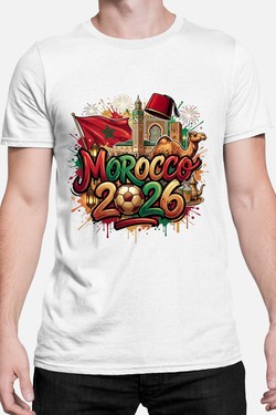 Cdm26 Morocco - Tshirt Homme-GRIS
