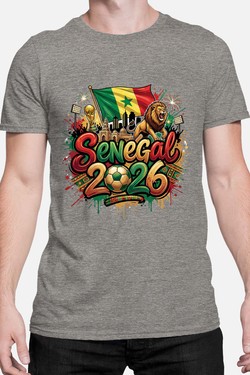 Cdm26 Senegal - Tshirt Homme-GRIS