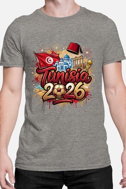 Cdm26 Tunisia - Tshirt Homme-BLEU ROI