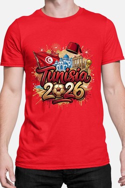 Cdm26 Tunisia - Tshirt Homme-BLEU ROI