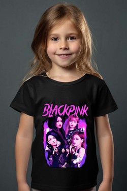 Black pink Bootleg 01 - Tshirt Fille-JAUNE